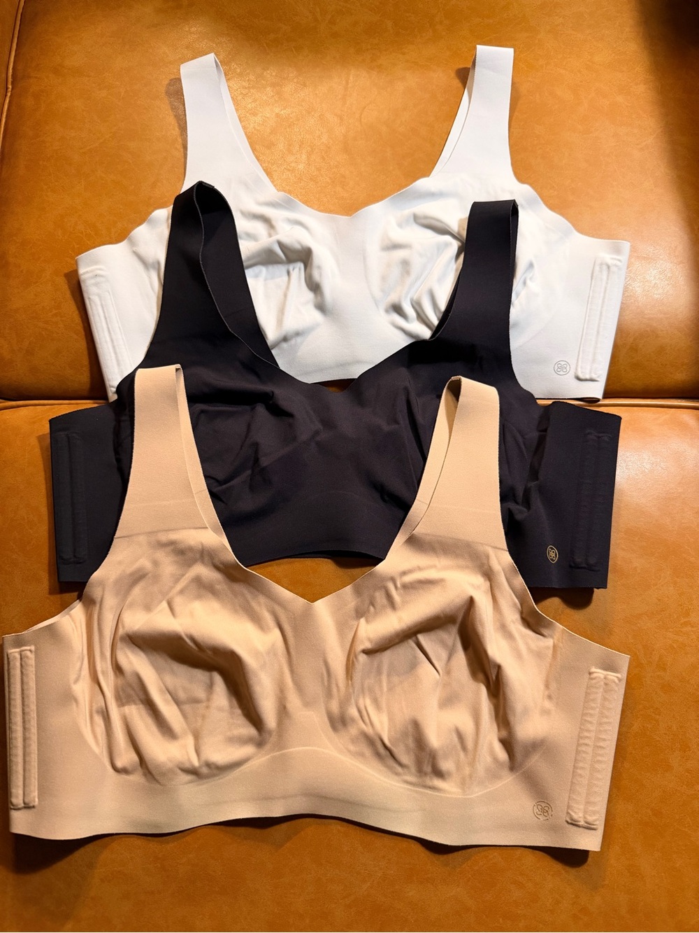 Honeylove Seamless Everyday Comfort Bra Bundle - Beige, Black & White